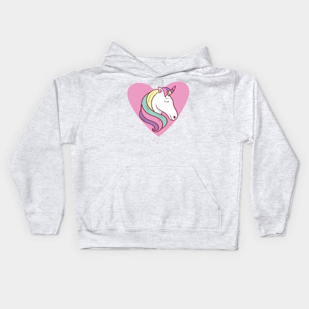 Amazing Unicorn Dreaming For Valentine Day hearts,Gift For Girl Kids Hoodie by Dirrastore